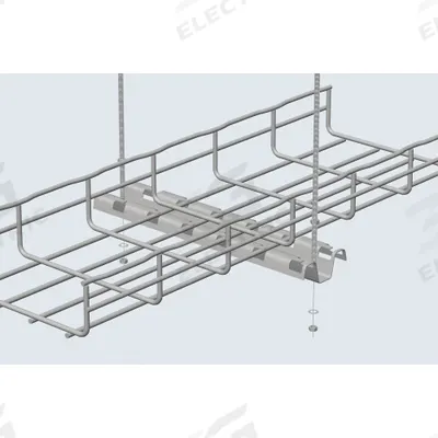CABLOFIL Profile Support Bracket: 16 in Wd, Steel - Support Brackets for Wire Mesh Trays
