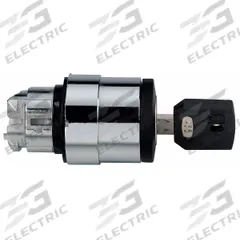 SCHNEIDER ELECTRIC Keyed Selector Switch: 3 Position, 22 mm Panel Mounting Size, Series XB4 (MPN ZB4BG712). Key specifications — Manufacturer Part Number: ZB4BG712; Brand: SCHNEIDER; Switch Action: Momentary/Maintained/Momentary; Key Removal Position: Center.