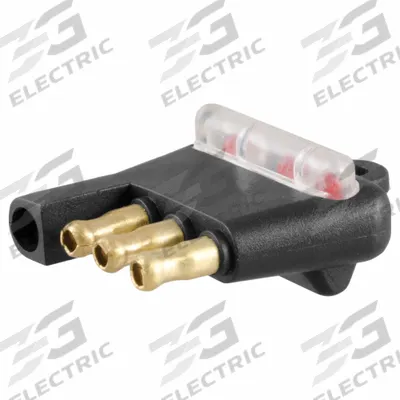 CURT Automotive Electrical Plug: 4-Way, Plastic, Trailer and Tow Vehicle (MPN 58260) - Fleet and Vehicle Maintenance