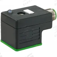 MURRELEKTRONIK Solenoid Coil Connector: DIN 43650 Form A, 24V AC/DC, M12, Indicator Light Included (MPN 7000-41421-0000000). Key specifications — attr1078676: MURRELEKTRONIK; attr1078675: 7000-41421-0000000; attr1078682: DIN 43650 Form A; attr1078690: Indicator Light Included; attr1078697: M12; attr1078703: 24V AC/DC.