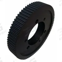 APPROVED VENDOR Timing Belt Pulley: Curvilinear, Bushed, For HTD Timing Belt Section, 80 Teeth (MPN QD80-5M-15). Key specifications — Brand: APPROVED VENDOR; Finish: Black Oxide; For Belt Series: PowerGrip® HTD®; For Bushing Size: SDS.