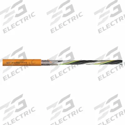 CHAINFLEX Servo Motor Cable: (4) 4 AWG (25.0)/(2) Shielded Twisted Pr 16 AWG (1.5) - Servo VFD Power Cables