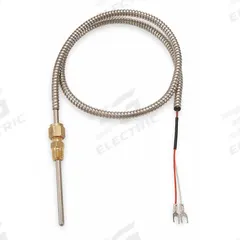 TEMPCO Thermocouple Probe: 32°F to 1,400°F /0°C to 760°C, Type J, 4 in Probe Lg, Rounded Tip (MPN TCP60091). Key specifications — Accuracy: ±2.2 °C or ±0.75 %, Whichever is Greater; Brand: TEMPCO.