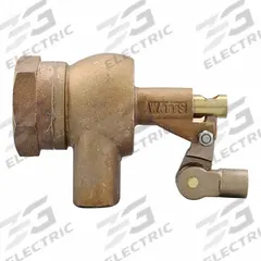 WATTS Heavy Duty Float Valve: For Water Media, Straight Valve Body, Bulkhead, Bronze, 1 1/4 in FNPT (MPN 1250). Key specifications — Mounting: Bulkhead; Arm Adjustability: Adjustable; Connection Gender - Side 1: Female; Connection Gender - Side 2: Female; Brand: WATTS; Connection Type - Side 1: NPT; Connection Type - Side 2: NPT; Flow Rate: 348 gpm @ 100 psi.