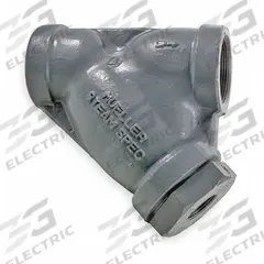 MUELLER STEAM SPECIALTY Y Strainer: 3/4 in, NPT, Perforated, 0.062 in Screen Size, Stainless Steel (MPN 3/4 581-SS screwed end). Key specifications — Brand: MUELLER STEAM SPECIALTY; Manufacturer Part Number: 3/4 581-SS screwed end; Screen Material: 304 Stainless Steel.