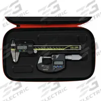 MITUTOYO Precision Measuring Tool Kit: 3 Pieces, Digital Caliper, 0 in to 6 in Caliper Range (MPN 64PKA286B). Key specifications — attr1182219: MITUTOYO; attr1182229: Digital Caliper; attr1182230: 0 in to 6 in; attr1182232: 0 in to 1 in; attr1182234: No; attr1182252: 1 in; attr1182254: 0 in; attr1182258: (1) Outside Micrometer.