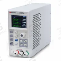 TRIPLETT DC Power Supply: Digital DC, 6.9 in H x 3.4 in W x 10 in D, 3 Displays, Not Certified, LCD (MPN PS605). Key specifications — Line Regulation Current: Less Than 0.01% + 3 mA; Load Regulation Voltage: Less Than 0.01% + 3 mV; Calibration Certificate Type: Not Certified; Manufacturer Part Number: PS605; Brand: TRIPLETT; Includes: AC Power Cord; Line Regulation Voltage: Less Than 0.01% + 3 mV; Load Regulation Current: Less Than 0.01% + 3 mA.