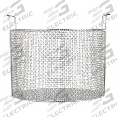MARLIN STEEL WIRE PRODUCTS Parts Washer Basket: Round, Stainless Steel, Silver, 10 in Basket Ht (MPN 102-31). Key specifications — Handle Included: Handle Included; Mesh Opening Size: #4; Stackable: Stackable; Lid Included: Lid Not Included; Brand: MARLIN STEEL WIRE PRODUCTS.