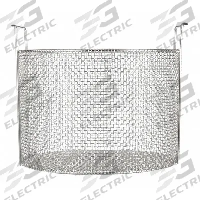 MARLIN STEEL WIRE PRODUCTS Parts Washer Basket: Round, Stainless Steel, Silver - Round Parts Washer Baskets