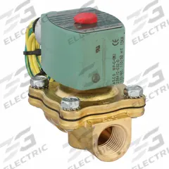 REDHAT Solenoid Valve: 2-Way, Normally Closed, 1/2 in Pipe Size, 110V AC/120V AC, Watertight (MPN HT8210G002). Key specifications — Pipe Size: 1/2 in; Voltage: 110V AC; Brand: REDHAT; Coil Enclosure: Watertight.