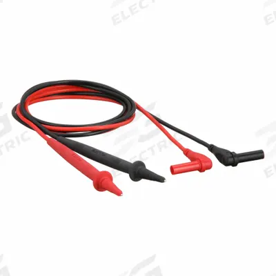FLUKE Test Leads: CAT III 1000V/CAT IV 600V, Std Probe, Right Shrouded Plug - Test Leads with Probes