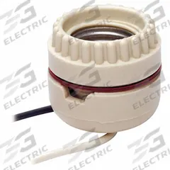 LEVITON Lampholder: Lamp Holder, Single Circuit/Slot Lock Prevents Rotation/Two-Piece Construction (MPN 8101). Key specifications — attr234515: 250V AC; attr327041: Lamp Holder; attr239872: LEVITON; attr234516: White; attr234535: Two-Piece Construction.