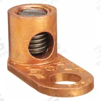 BURNDY Mechanical Connectors: 14 AWG – 4 AWG Wire Sizes, 5/16 in Stud Size, Unplated Copper Lug Body (MPN GKA4C). Key specifications — Brand: BURNDY; For Wire Material: Copper; Maximum Stranded Copper Wire Size: 4 AWG; Minimum Stranded Copper Wire Size: 14 AWG; Lug Material: Unplated Copper.
