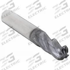 WIDIA HANITA Ball End Mill: Carbide, TiAlN Coated, 4 Flute, 3/16" Mill Dia, 5/16" LOC, 1-1/2" OAL (MPN I4B0187T031S)