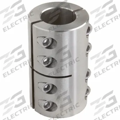 CLIMAX METAL PRODUCTS Rigid Shaft Coupling: 1 in Bore Dia 1, 3/4 in Bore Dia 2 - Two-Piece Rigid Shaft Couplings