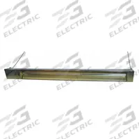 FOSTORIA Electric Infrared Heater: 1500W Watt Output, 120V AC, 1 Phase, Hardwired, 60° Beam Pattern (MPN OCH-46-120V-SSE). Key specifications — Wattage Output: 1500W; Voltage: 120V AC; Brand: FOSTORIA; Electrical Connection: Hardwired; Element Type: Quartz Tube; Housing Color: Silver; Housing Material: 304 Stainless Steel; Overall Dimensions - L x W x D: 48 in x 5-3/8 in x 6-1/2 in.
