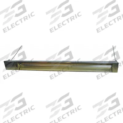 FOSTORIA Electric Infrared Heater: 1500W Watt Output, 120V AC, 1 Phase, Hardwired - Indoor/Outdoor Suspended Infrared Radiant Electric Ceiling Heaters