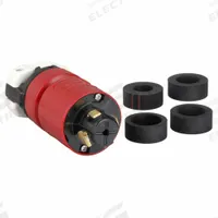 HUBBELL Locking Plug: Non-NEMA, Black/White, 480V AC, 30 A, 3 Pole, 4 Blade (MPN HBL20445B). Key specifications — Brand: HUBBELL.