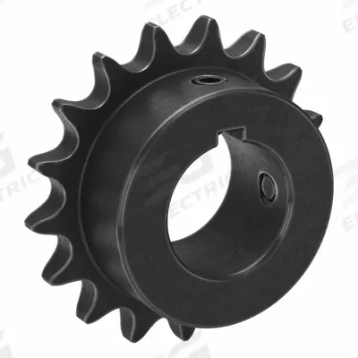 TSUBAKI Single Strand Sprocket: 40, For 1/2 in Chain Pitch, 1 3/16 in Bore Dia - Size 40 Fixed-Bore Roller Chain Sprockets