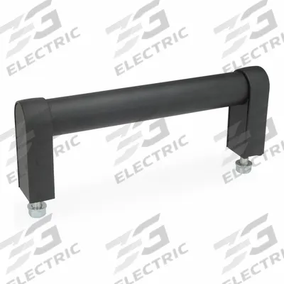 JW WINCO Pull Handle: Threaded Holes, Front-Mount, 7.87 in Mounting Hole Center to Center - Load-Rated Straight-Leg Tubular Pull Handles