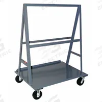 JAMCO Panel Truck: 1,200 lb, Gray, 37 in L x 25 in W x 57 in H Deck, 9 in Deck Ht, Combo Lip, Solid (MPN PC236N800GP). Key specifications — Color: Gray; Caster/Wheel Configuration: (2) Rigid; Brand: JAMCO.