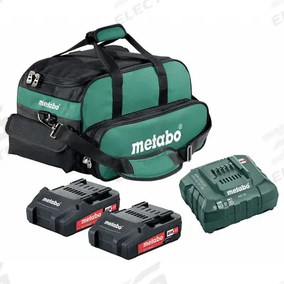 METABO Battery and Charger Kit: CORE18V, 2 Ah, 2 Batteries Included, Charger Included - Metabo CAS Batteries