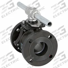 SHARPE Manual Two-Way Ball Valve: 3 in, Carbon Steel, Straight, Class 150 Flange, Two-Piece, Lever (MPN 4351003880). Key specifications — Brand: SHARPE; Seat Material: Polymer; Handle: Locking Lever.
