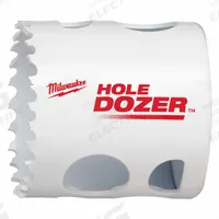 MILWAUKEE Hole Saw: 1 7/8 in Saw Dia., 3.5 Teeth per Inch, 1 5/8 in Max. Cutting Dp, Bi-Metal (MPN 49-56-0112). Key specifications — attr1098070: 3.5; attr1098087: MILWAUKEE.