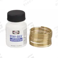 HARRIS Brazing Kit: High Silver, 45%, BAg-5, 1/16 in x 1 oz Coil, Safety-Silv 45, 1.75 oz Jar Paste (MPN 45KPOP). Key specifications — Brazing Temperature Range: 1225° to 1370°F; Manufacturer Part Number: 45KPOP; Brand: HARRIS.
