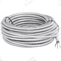 SOUTHWIRE Metal Clad Cable: 10 AWG, 2 Conductors, Copper, 125 ft, Aluminum, Std, THHN (MPN 68581805). Key specifications — Brand: SOUTHWIRE.