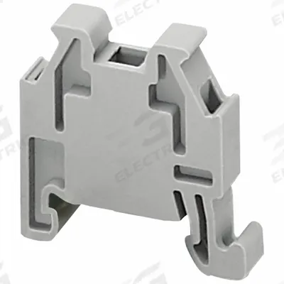 SCHNEIDER End Barrier: Screw Mount, Gray - End Stops & Clamps
