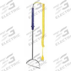 OAKTON Surface Temperature Probe: -250°F to 900°F /-150°C to 482°C, 10.5 in Probe Lg, Type K (MPN WD-08516-95). Key specifications — Brand: OAKTON; Accuracy: ±3 °F/1.1 °C or ±0.4 % of Reading Above 212 °F/100 °C; Handle Type: Straight.