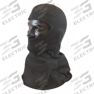PIP Fire Hood: Technora, 6 oz Fabric Wt, Straight Cut, 21 in Lg, Black, Universal - Firefighting Hoods
