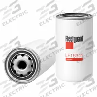 FLEETGUARD Automotive Oil Filter: 7 11/16 in Overall Ht, 15 3/8 in Overall Lg, 11 7/8 in Overall Wd (MPN LF16344). Key specifications — Brand: FLEETGUARD; Compatible Vehicle Make: Carrier Transicold; Media Material: Cellulose.