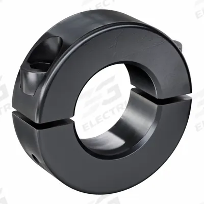 RULAND MANUFACTURING Shaft Collar: 2-Piece, Metric with Inch Bore, Round, Clamp-On - Steel Shaft Collars