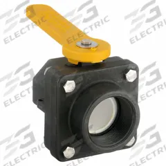 BANJO Manual Two-Way Ball Valve: 2 in, Polypropylene, Straight, FNPT x FNPT, Two-Piece, Lever (MPN VS204FP). Key specifications — Brand: BANJO; Handle: Lever.