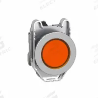 SCHNEIDER ELECTRIC Pilot Light: 30 mm Panel Mounting Size, Orange, LED, XB4 Series (MPN XB4FVM5). Key specifications — Series: XB4; Brand: SCHNEIDER; Includes Push-To-Test: No Push-To-Test Included.