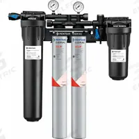 EVERPURE Water Filtration System: 5 micron, 4 gpm, FNPT, 29 3/4 in Overall Ht, 18,600 gal, Carbon (MPN EV976132 -75). Key specifications — Brand: EVERPURE; Reduces: Objectionable Odors; Filter Media: Carbon.