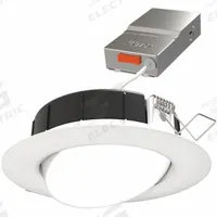 JUNO Adjustable LED Downlight: 4 in Dia, 729 lm, 2700K/3000K/3500K/4000K/5000K, 10 W, 120V AC, White (MPN WF4 ADJ SWW5 90CRI MW M6). Key specifications — Trim Color: White; LED Replacement For: 65W; Dimmable: Yes; Color Temperature: 3500K; Brand: JUNO; Voltage: 120V AC.