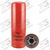 BALDWIN FILTERS Hydraulic Filter: Hydraulic Fluid, 1 3/4"-12 Thread Size, Spin-On, Cellulose (MPN BT8870MPG). Key specifications — Media Material: Cellulose; Brand: BALDWIN FILTERS; Compatible Fluid Type: Hydraulic Fluid; Compatible Vehicle Make: Case IH; Includes: Attached Gasket; Thread Size: 1-3/4"-12.