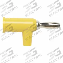 POMONA Banana Plug: 1 1/2 in Lg, 15 A Max Current Measurement, 5,000 V Max Volt Measurement (MPN 1825-4). Key specifications — Manufacturer Part Number: 1825-4; Body Material: Brass; Brand: POMONA; Color: Yellow.