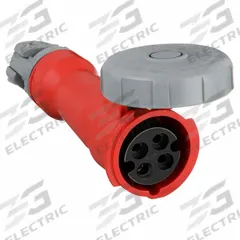 HUBBELL Pin and Sleeve Connector: Red, 480V AC, Three Phase, 20 A, 3 Pole, 4 Wire, IEC Grounding (MPN HBL420C7W). Key specifications — Brand: HUBBELL.