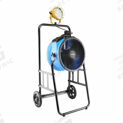 XPOWER Cooling Fan: 14 in Blade Dia, 1/4 hp Motor Horsepower, 4 Speeds, Non-Oscillating - Mobile Warehouse Dock Fans