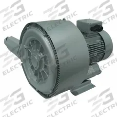 FUJI ELECTRIC Regenerative Blower: 3.42 hp, 171.5 in wc Max Op Pressure, 140 in wc Max Vacuum (MPN 2VFB40-3.42-7W). Key specifications — attr49842: Three; attr49816: FUJI ELECTRIC; attr49813: 2VFB40-3.42-7W; attr49822: 10.4/5.85 A; attr49827: Female; attr49830: NPT; attr49833: NPT; attr49845: 230/460V AC.
