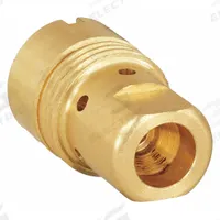 BERNARD Gas Diffuser: Centerfire, For BTB, Clean Air, Dura-Flux, FILTAIR, Q-/S-/W-Gun MIG Gun (MPN D-1). Key specifications — Brand: BERNARD; For Contact Tip Series: Centerfire; Connection Type: Threaded; Gas Diffuser Number: D-1.