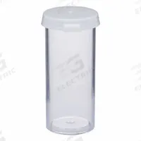 APPROVED VENDOR Vial with Cap: Sample, Polystyrene, 18.48 mL, 28.6 mm Body Dia, Non-Sterile, Round (MPN VIAL-5U). Key specifications — Self-Standing: Self-Standing; Brand: APPROVED VENDOR; Vial Type: Sample; Body Color: Colorless; Includes Closure: Yes; Bottom Shape: Round; Thread Location: External.