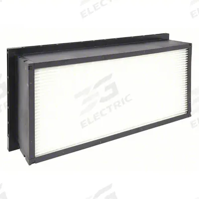GRAINGER Minipleat Air Filter: 24 in x 12 in x 6 in, Fiberglass, Plastic, Single Header - MERV 15 Minipleat Air Filters