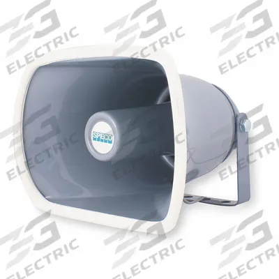 SPECO TECHNOLOGIES PA Weatherproof Speaker: Powered, 1-Way, 8 ohm Impedance - Horn Speakers