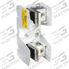 BUSSMANN Fuse Block: Open Block Design, 1 Pole, 600 V AC, Box Lug, Non-Indicating (MPN JM60400-1CR). Key specifications — Brand: BUSSMANN.