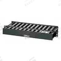 PANDUIT Dual Side Horizontal Finger Manager: Horizontal, 1 U, Dual Side Sides, 8 7/8 in Overall Dp (MPN WMPSE). Key specifications — Color: Black; Includes: Cover; Orientation: Horizontal; Brand: PANDUIT; Material: Plastic; Number of Sides: Dual Side.